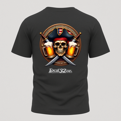 Local 32 oz. Pirate Tee. Heavy cotton American Apparel.