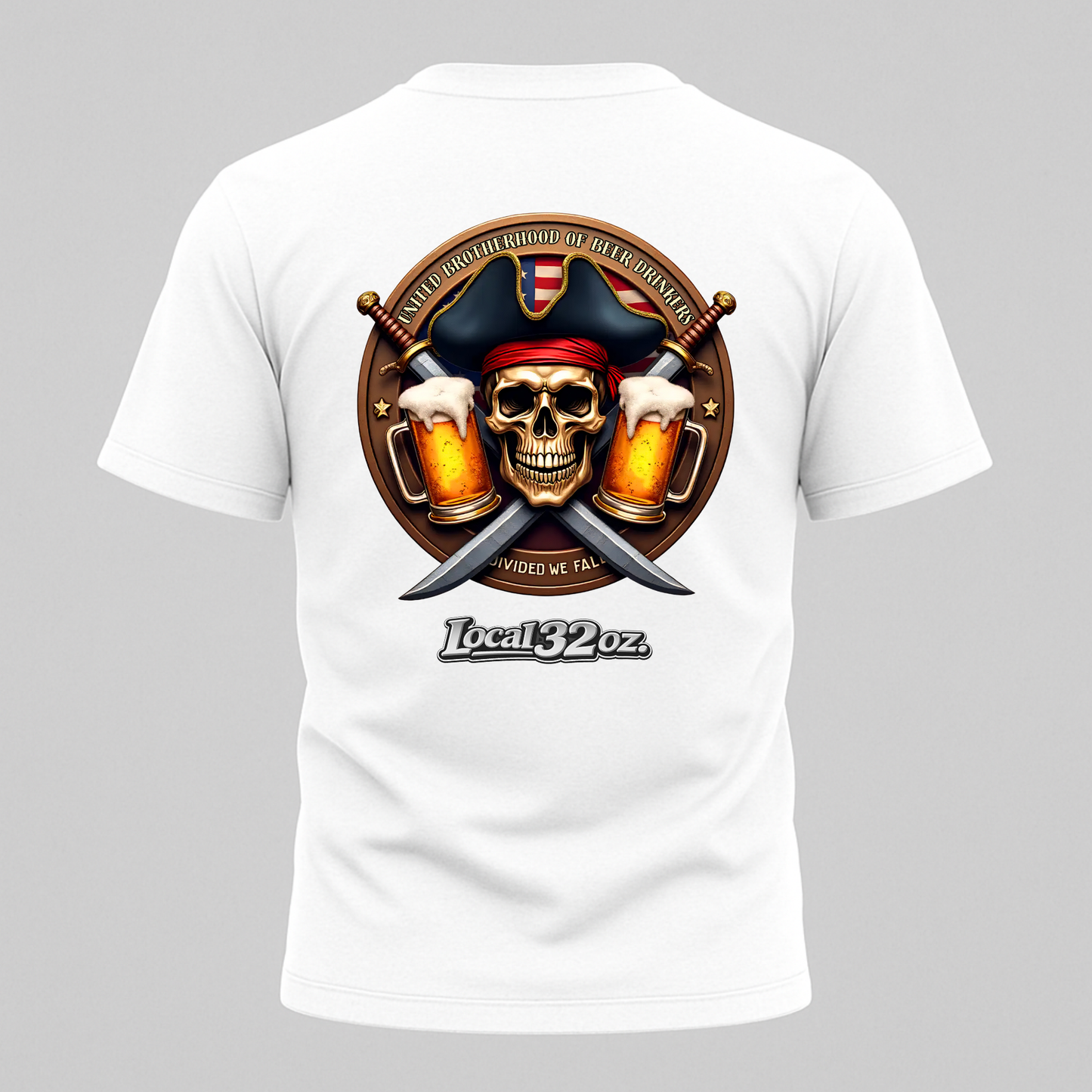 Local 32 oz. Pirate Tee. Heavy cotton American Apparel.