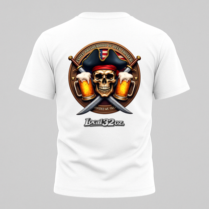 Local 32 oz. Pirate Tee. Heavy cotton American Apparel.