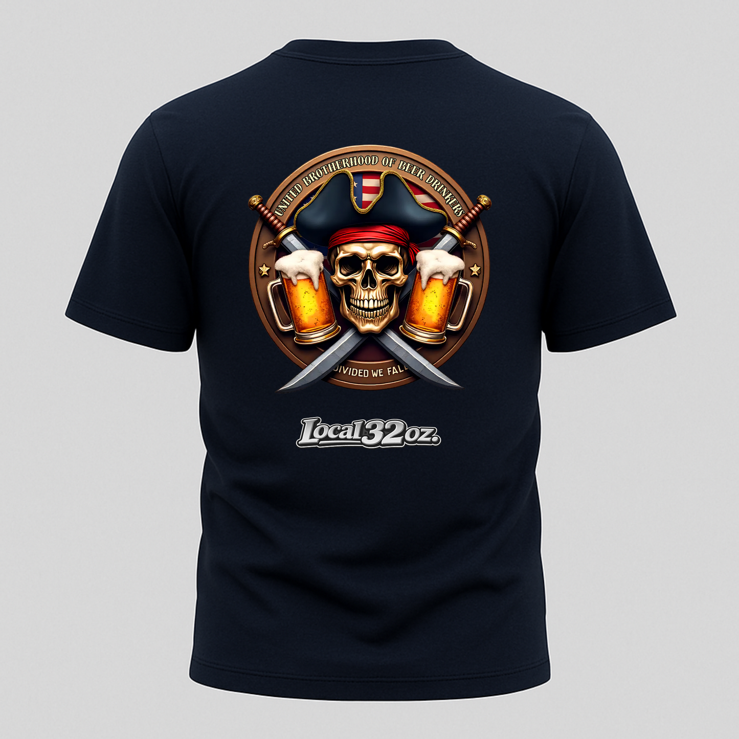 Local 32 oz. Pirate Tee. Heavy cotton American Apparel.