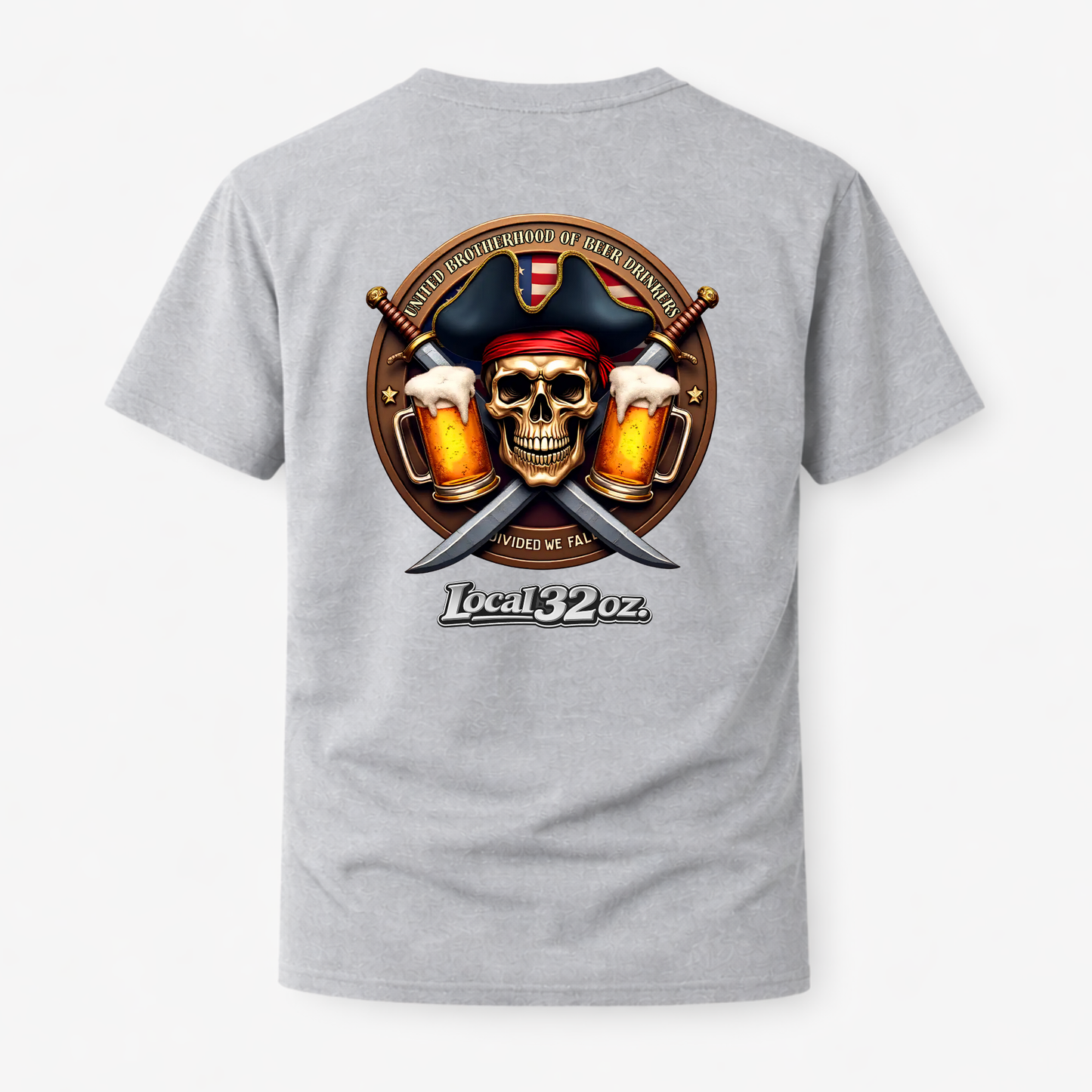 Local 32 oz. Pirate Tee. Heavy cotton American Apparel.