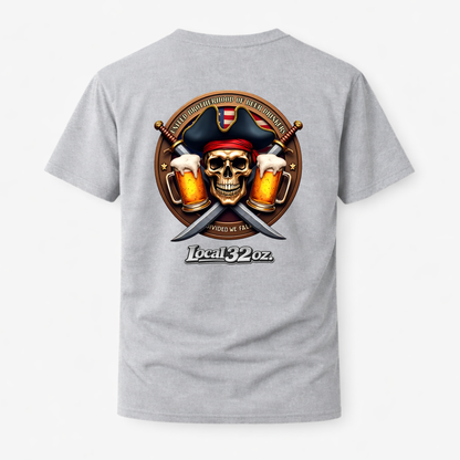 Local 32 oz. Pirate Tee. Heavy cotton American Apparel.