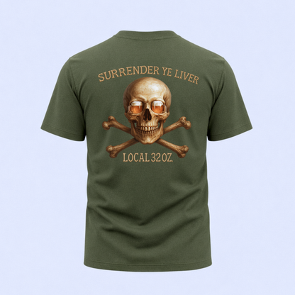 Skull and Bones- Local 32 oz.  Heavy cotton.