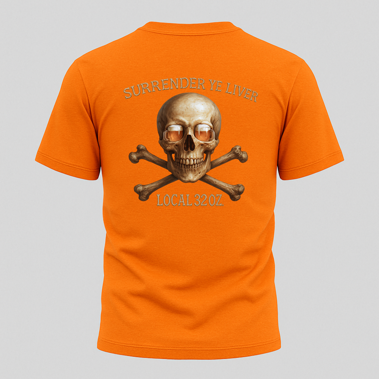Skull and Bones- Local 32 oz.  Heavy cotton.