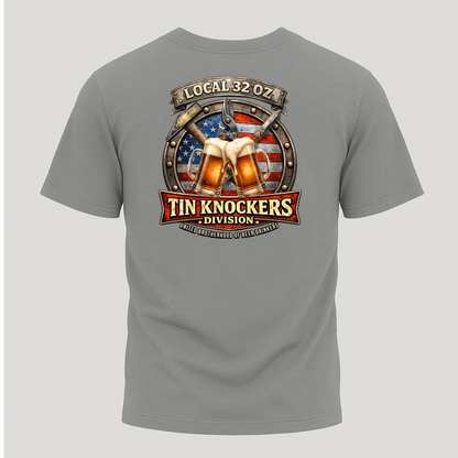 Tin Knockers Division T-Shirt — Local 32 oz.