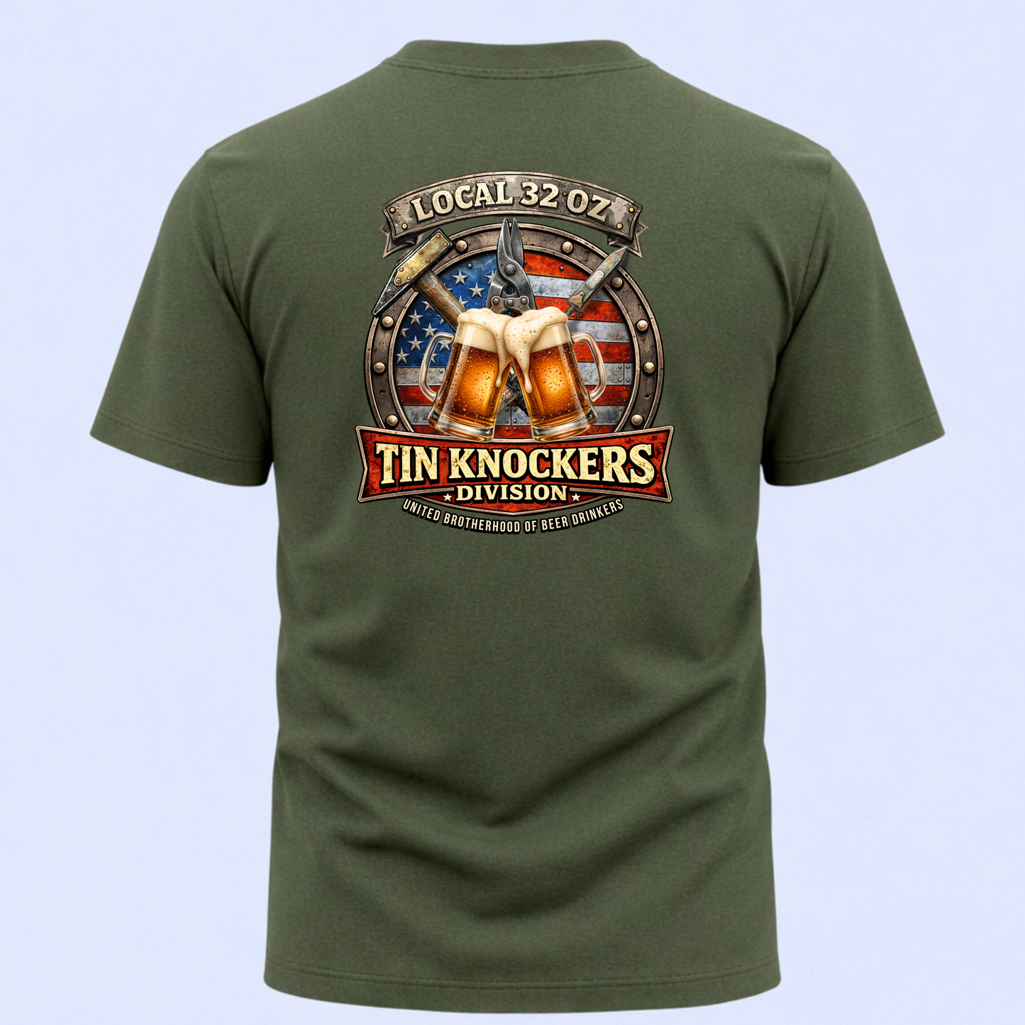 Tin Knockers Division T-Shirt — Local 32 oz.