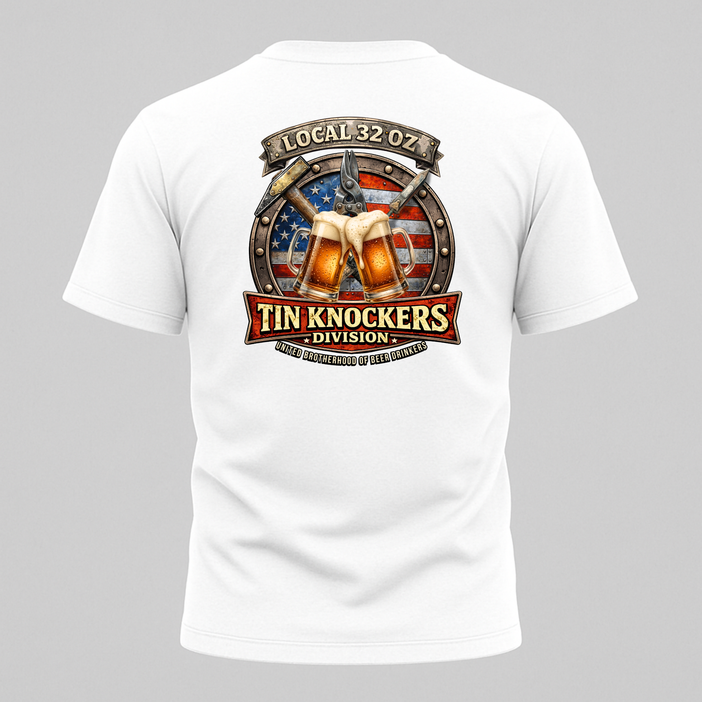 Tin Knockers Division T-Shirt — Local 32 oz.
