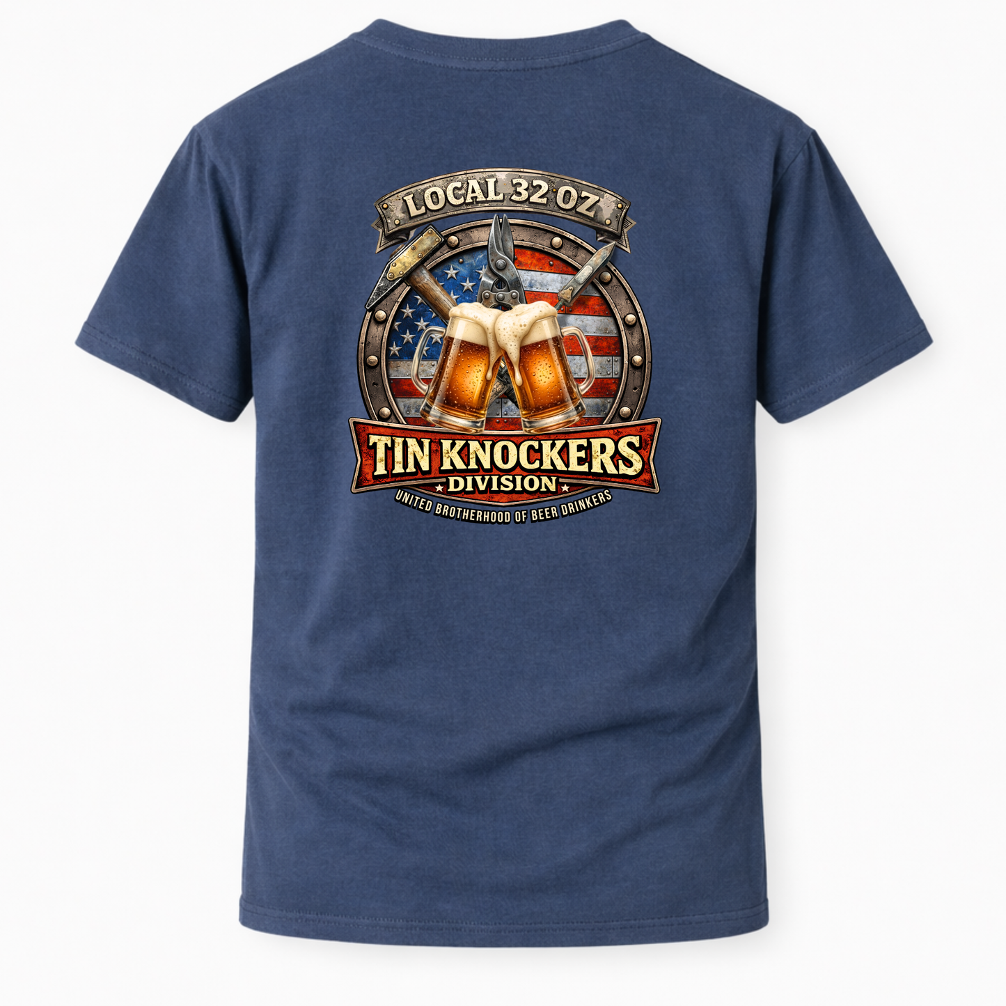 Tin Knockers Division T-Shirt — Local 32 oz.