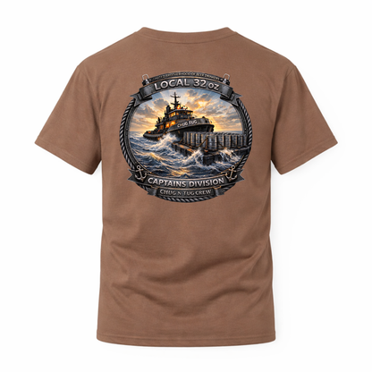 Local 32oz Captains Division Graphic Tee. Heavy Cotton