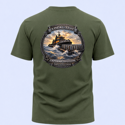 Local 32oz Captains Division Graphic Tee. Heavy Cotton