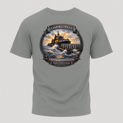 Local 32oz Captains Division Graphic Tee. Heavy Cotton