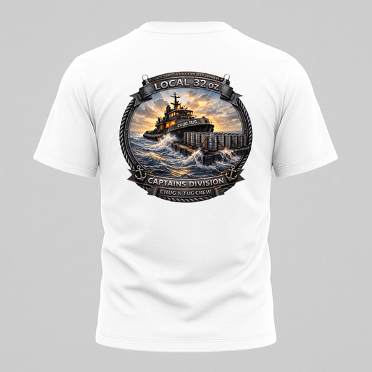 Local 32oz Captains Division Graphic Tee. Heavy Cotton