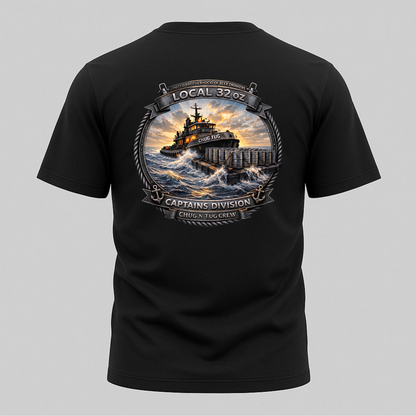 Local 32oz Captains Division Graphic Tee. Heavy Cotton