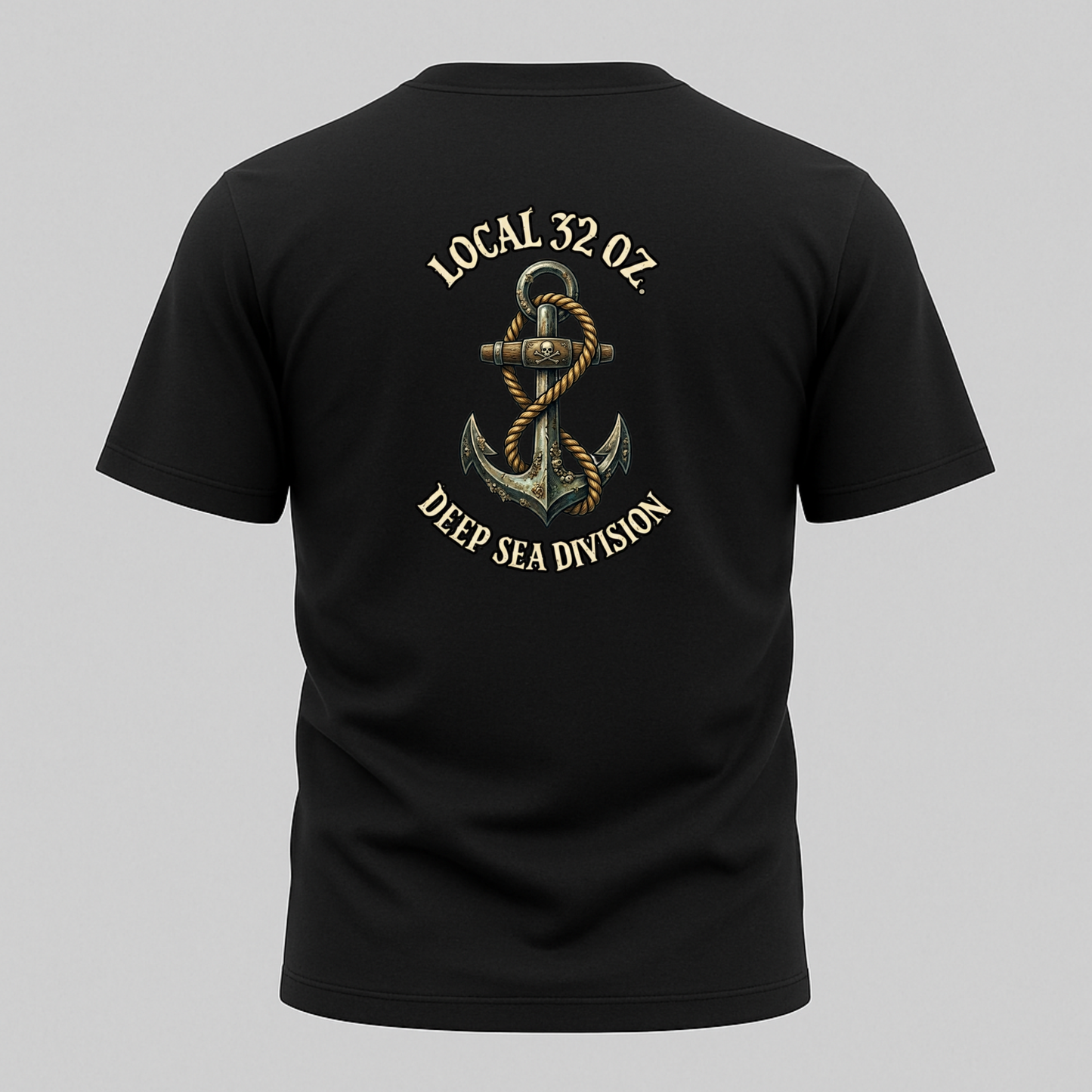 Anchor T-Shirt — "Local 32 oz. Deep Sea Division" Nautical Graphic Tee