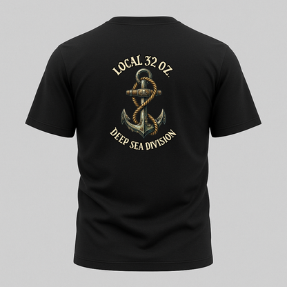 Anchor T-Shirt — "Local 32 oz. Deep Sea Division" Nautical Graphic Tee