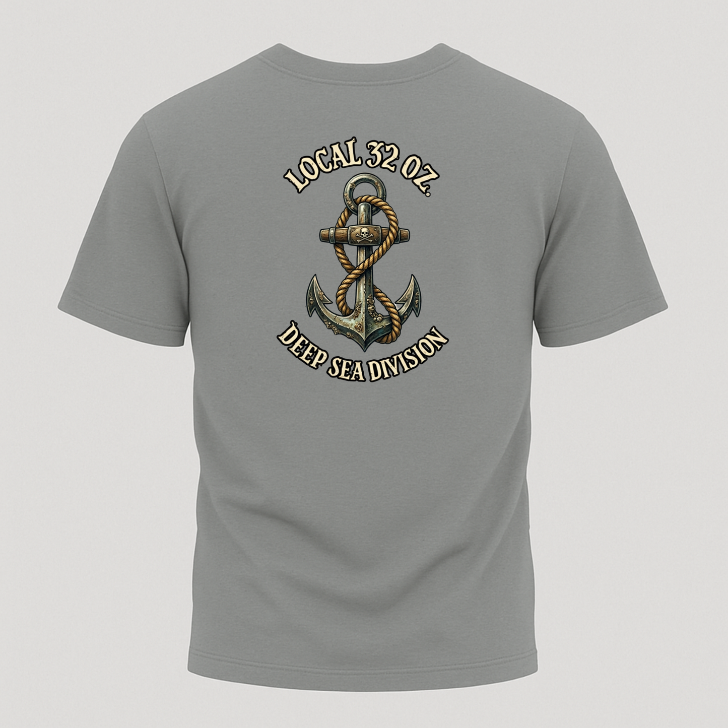 Anchor T-Shirt — "Local 32 oz. Deep Sea Division" Nautical Graphic Tee