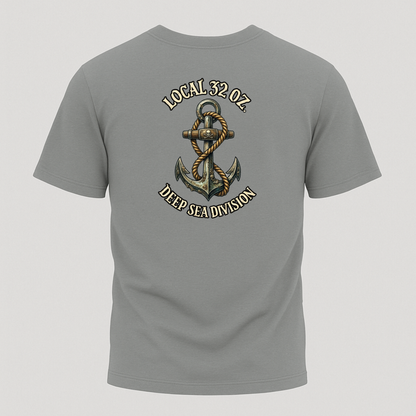Anchor T-Shirt — "Local 32 oz. Deep Sea Division" Nautical Graphic Tee