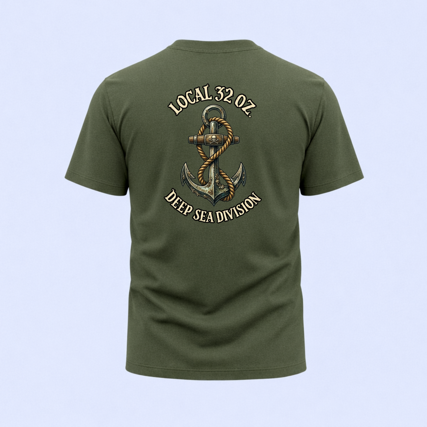 Anchor T-Shirt — "Local 32 oz. Deep Sea Division" Nautical Graphic Tee