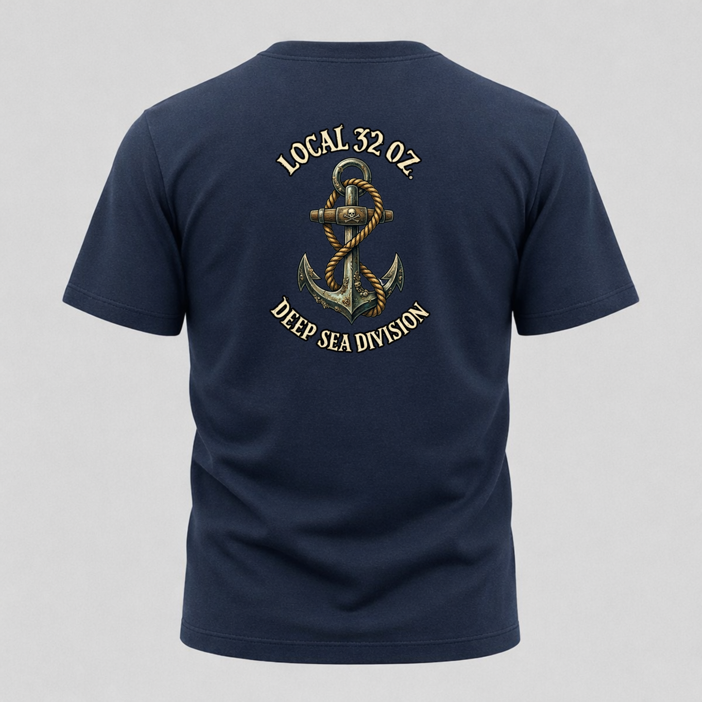 Anchor T-Shirt — "Local 32 oz. Deep Sea Division" Nautical Graphic Tee