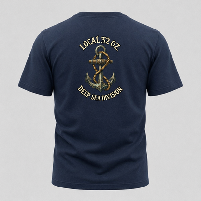 Anchor T-Shirt — "Local 32 oz. Deep Sea Division" Nautical Graphic Tee