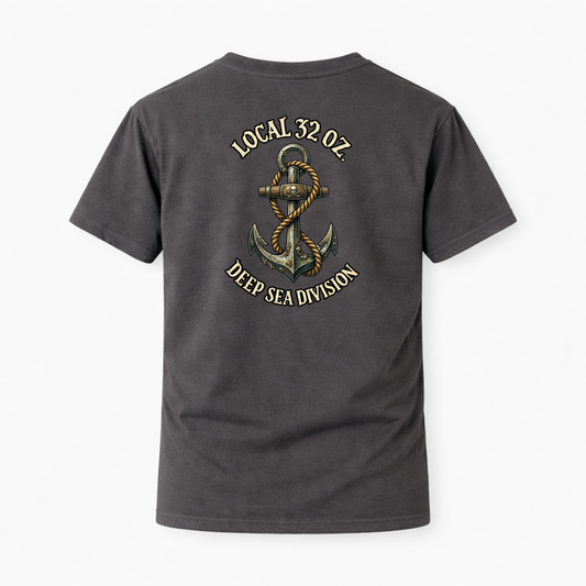 Anchor T-Shirt — "Local 32 oz. Deep Sea Division" Nautical Graphic Tee