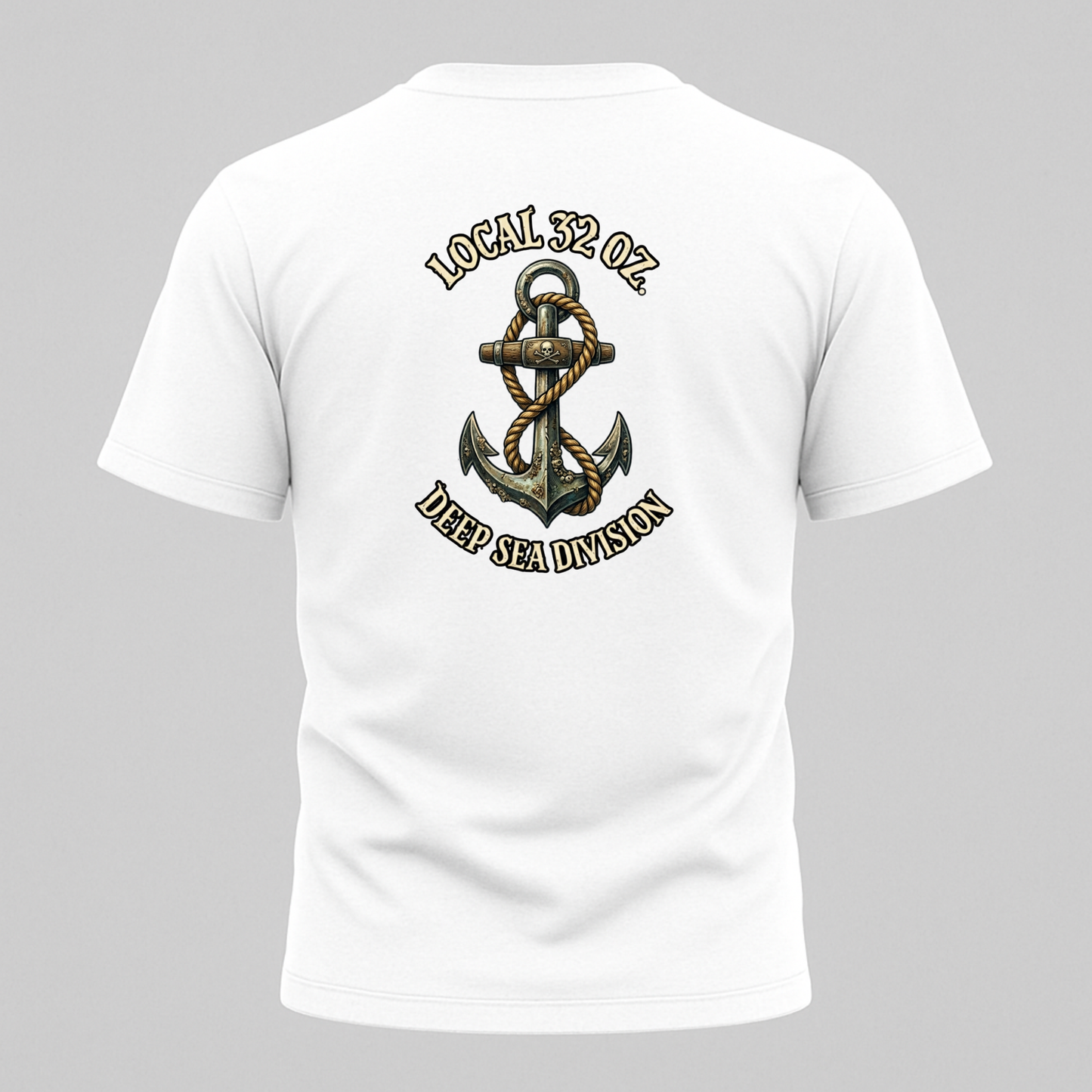 Anchor T-Shirt — "Local 32 oz. Deep Sea Division" Nautical Graphic Tee