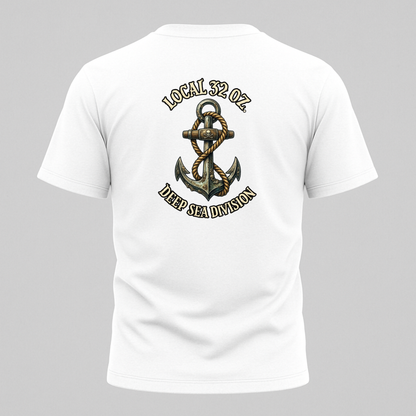 Anchor T-Shirt — "Local 32 oz. Deep Sea Division" Nautical Graphic Tee