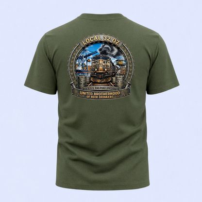 Railroad T-Shirt — "Local 32 Oz" Vintage Railroad Brotherhood Tee