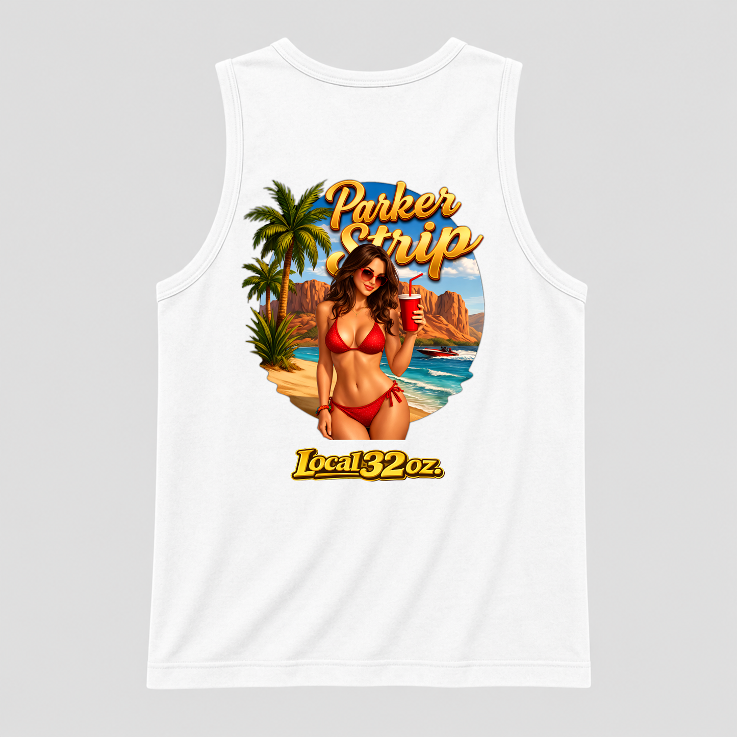 "Parker Strip" Tank top Beach Bikini Design Local 32 oz.