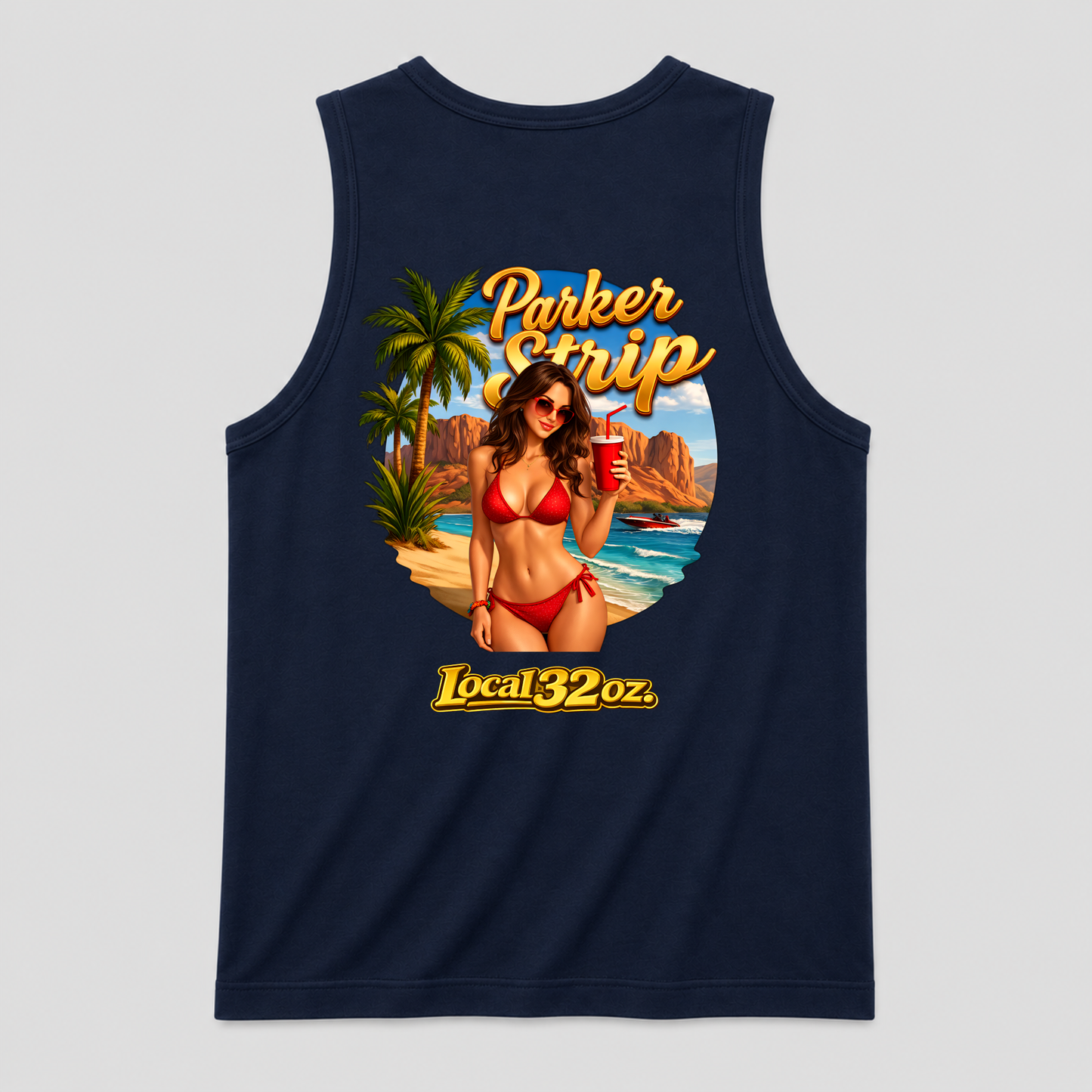 "Parker Strip" Tank top Beach Bikini Design Local 32 oz.