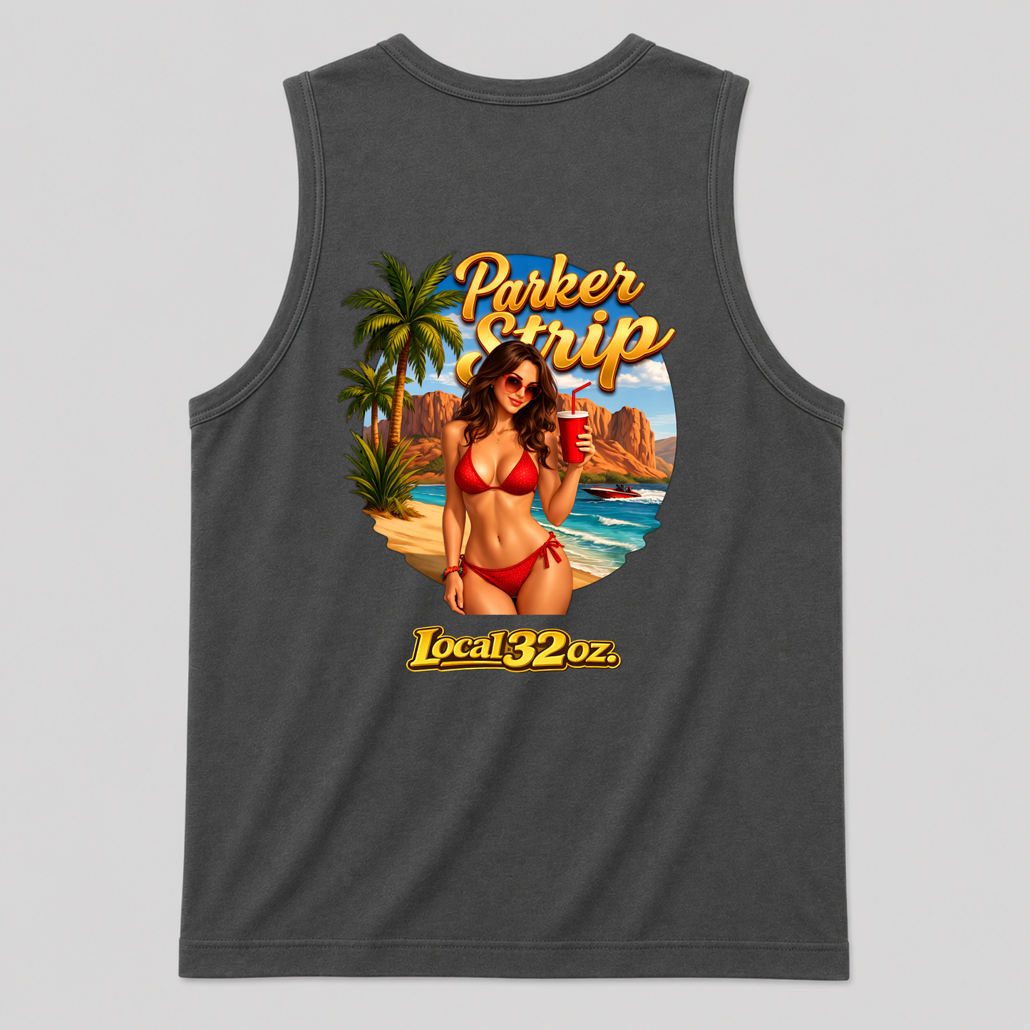 "Parker Strip" Tank top Beach Bikini Design Local 32 oz.