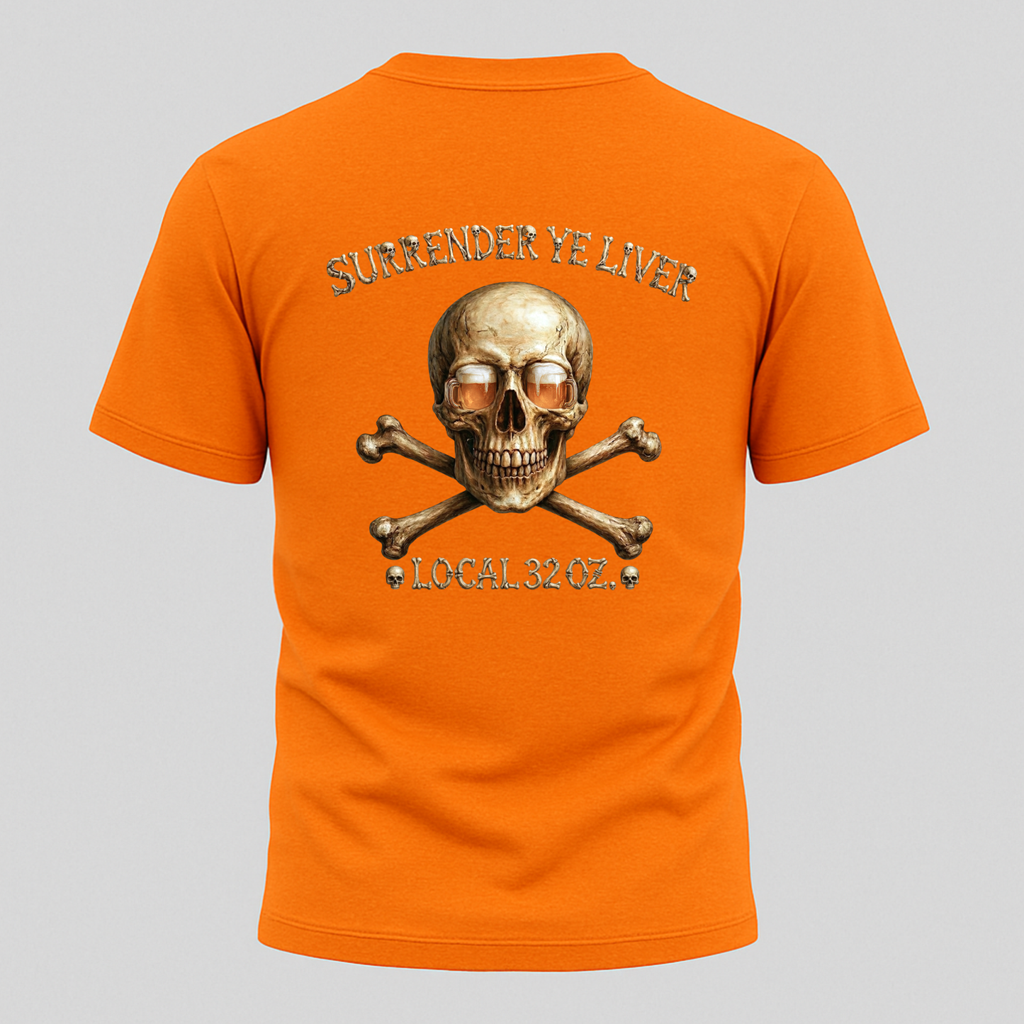 Skull and Bones- Local 32 oz.  Heavy cotton.