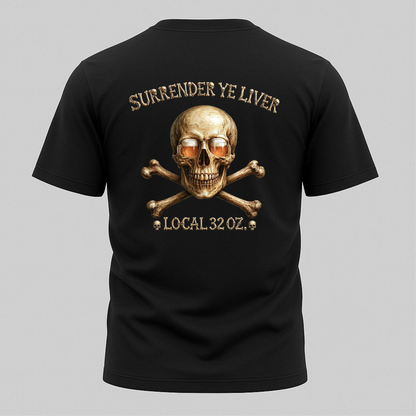 Skull and Bones- Local 32 oz.  Heavy cotton.