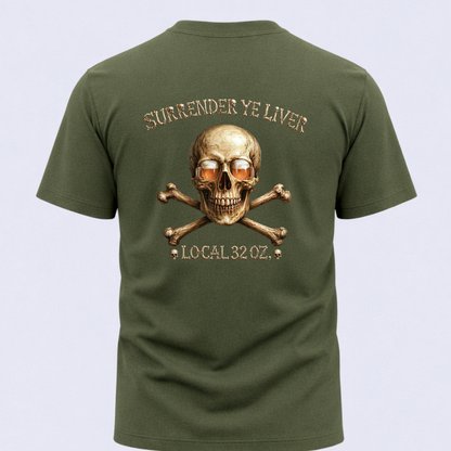Skull and Bones- Local 32 oz.  Heavy cotton.