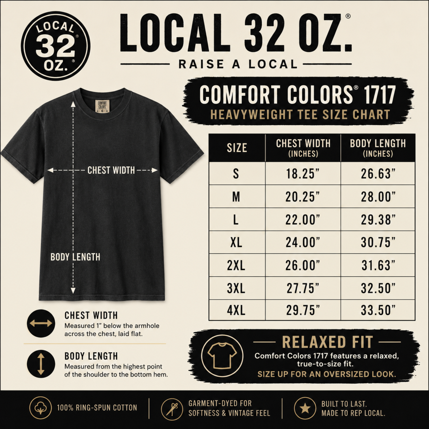 Local 32 oz. Roughneck Division graphic T-Shirt