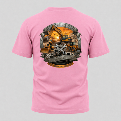 Construction Crew Graphic Tee. Local 32oz. Heavy Equipment.