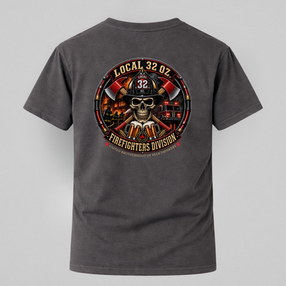 Firefighter Division Skull Tee — Local 32 Firefighters Division Graphic Tee