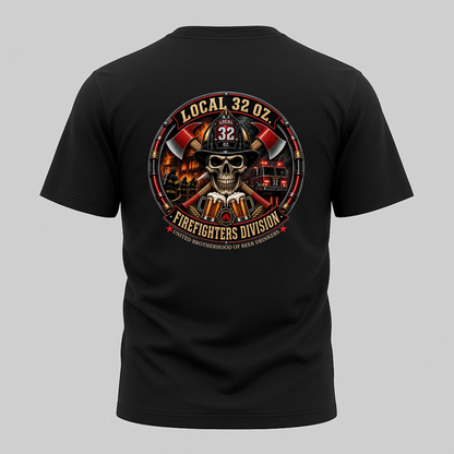 Firefighter Division Skull Tee — Local 32 Firefighters Division Graphic Tee