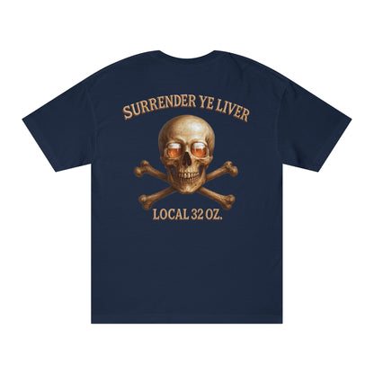Skull and Bones Local  32 oz. Tee heavy cotton.