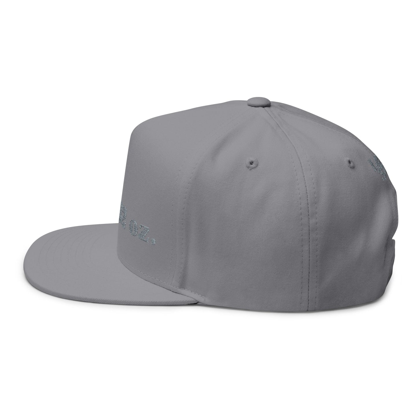 Embroidered Flat Bill Cap