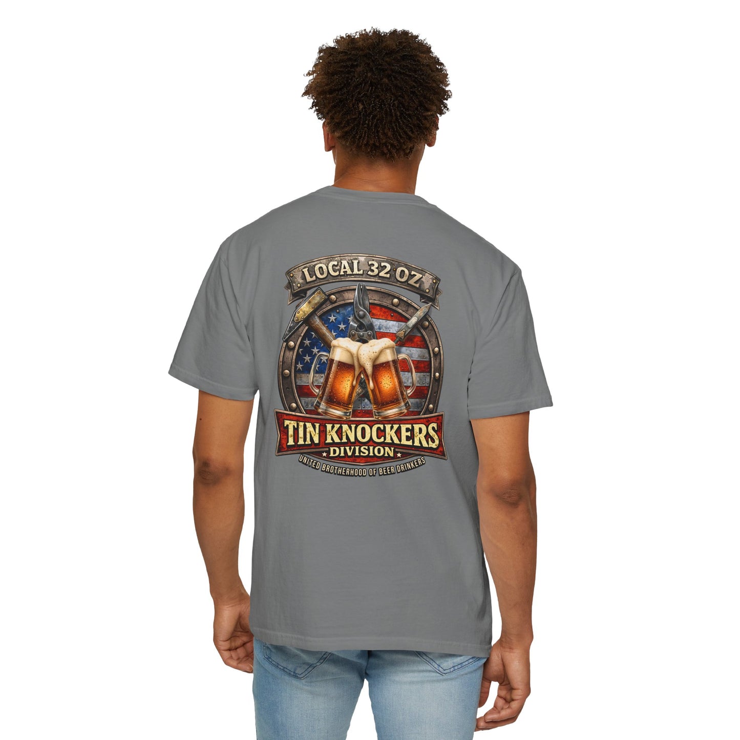 Tin Knockers Division T-Shirt — Local 32 oz.