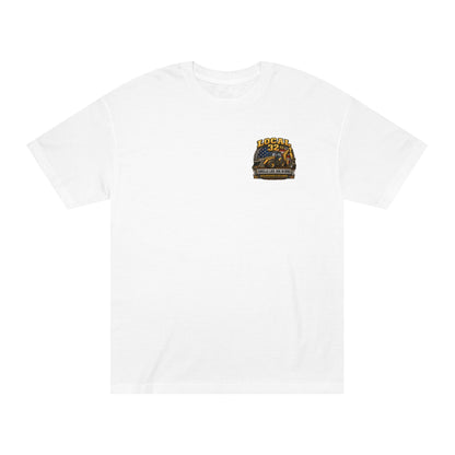 Backhoe Local 32 oz. Construction Tee — "Smells Like Hoe in Here"
