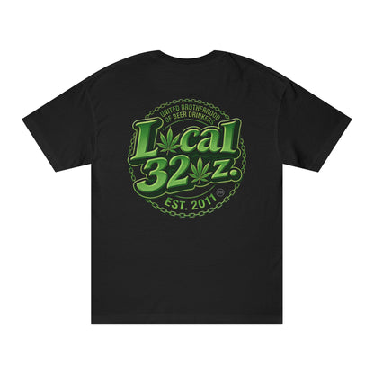 Local 32 oz. Green Cannabis Logo Graphic T-Shirt