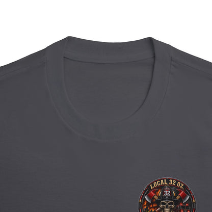 Firefighter Division Skull Tee — Local 32 Firefighters Division Graphic Tee