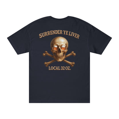 Skull and Bones Local  32 oz. Tee heavy cotton.