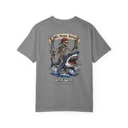 Local 32 oz. Fish, Drink, Repeat. Heavy cotton