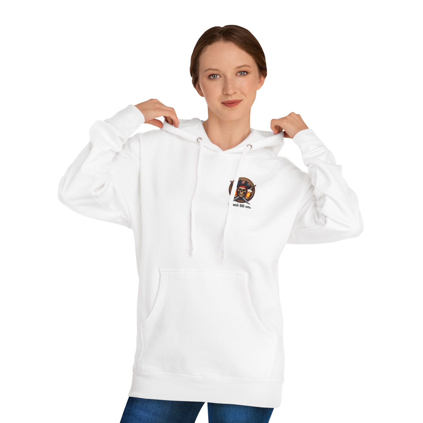 Beer Drinkers Local 32 oz. Pirate Hoodie.