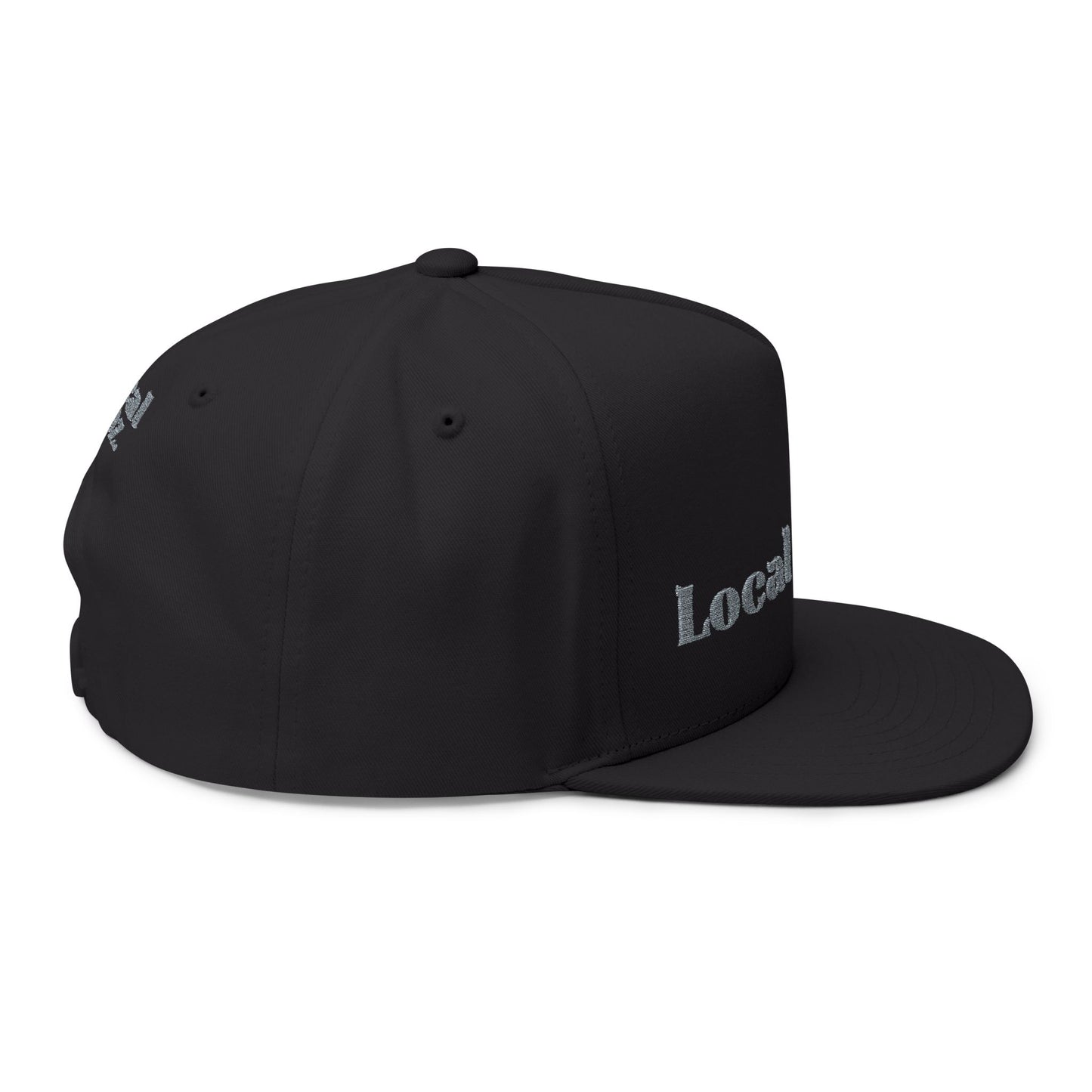 Embroidered Flat Bill Cap