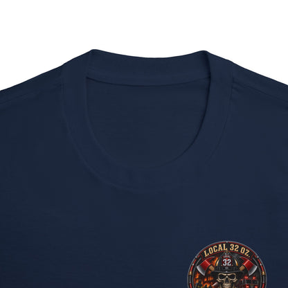 Firefighter Division Skull Tee — Local 32 Firefighters Division Graphic Tee