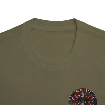 Firefighter Division Skull Tee — Local 32 Firefighters Division Graphic Tee